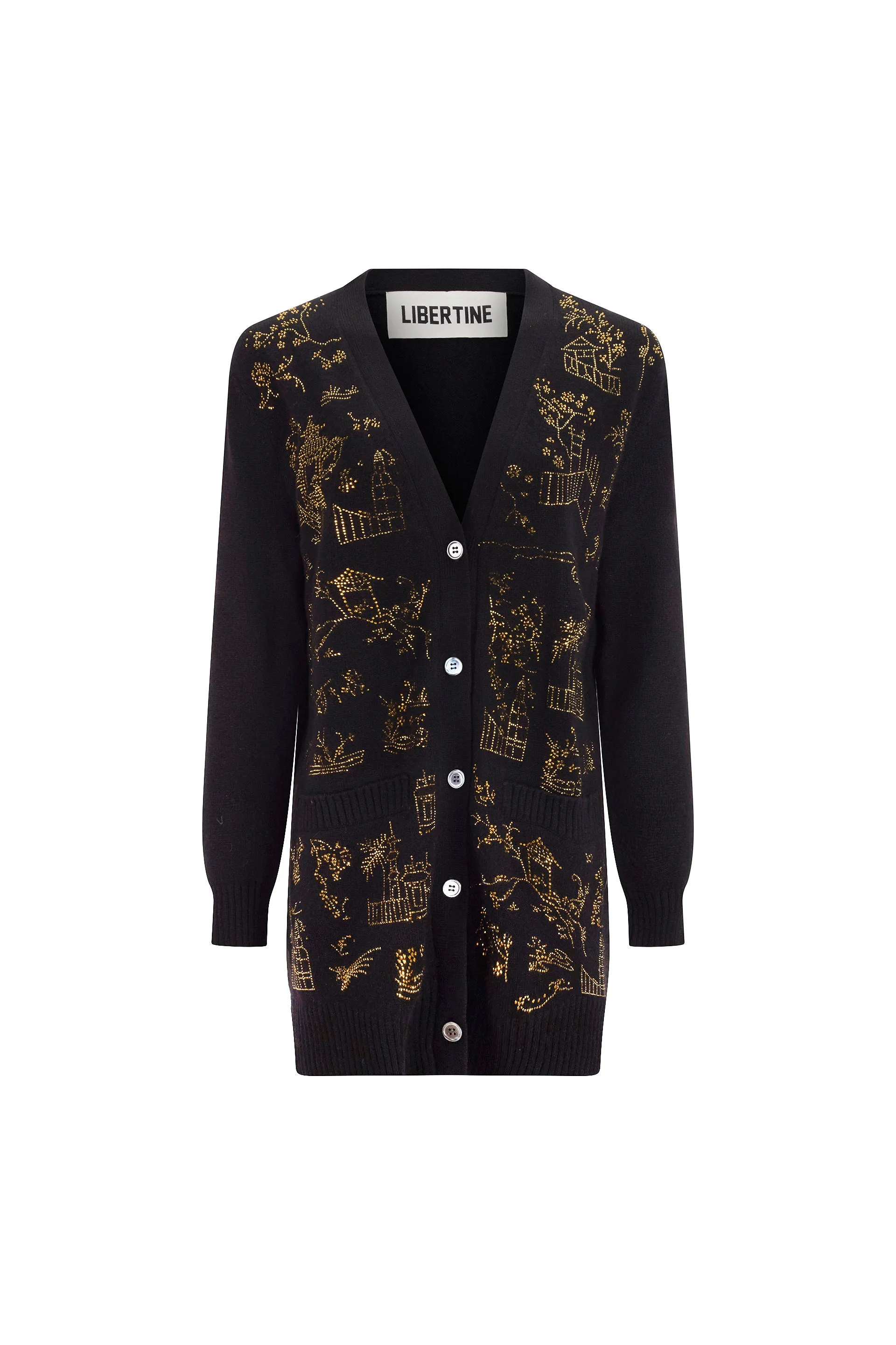 'CHINOISERIE' OVERSIZED CARDIGAN