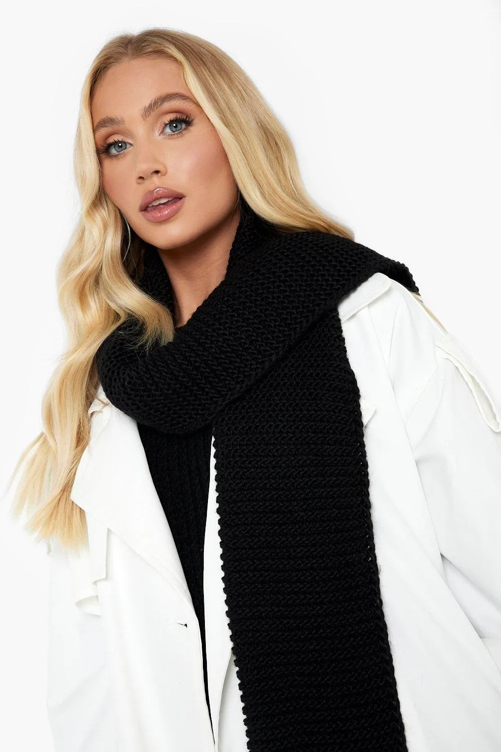 Chunky Knit Oversized Scarf