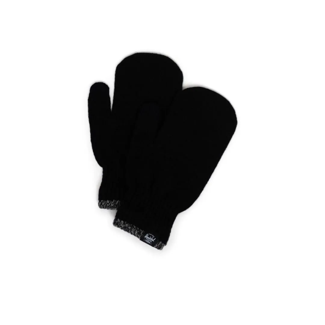 Classic Stripe Mittens (Black)