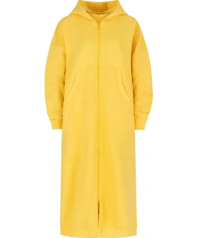 Clothes by Locker Room Women's Yellow / Orange Relaxed Long Hoodie In Yellow