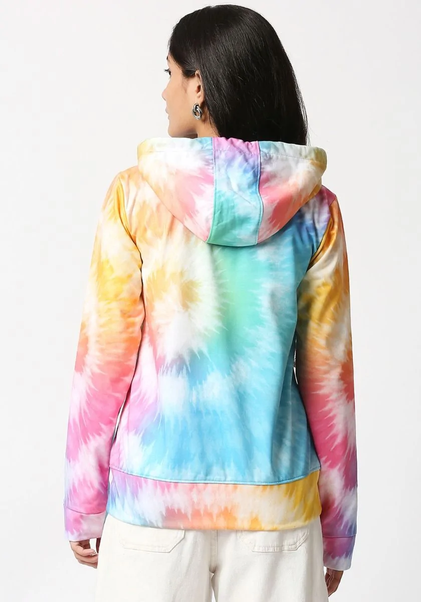 Colourful Spiral Tie Dye Hoodie