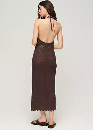 Crochet Halter Maxi Dress by Superdry | Look Again