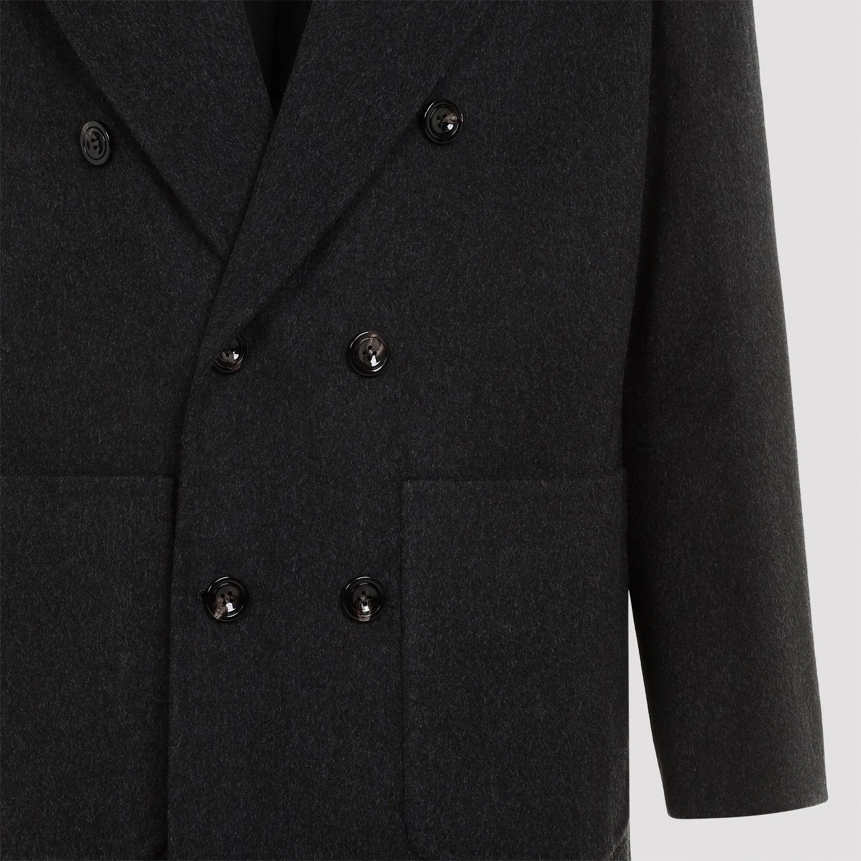 Dark Grey Tib Virgin Wool Coat