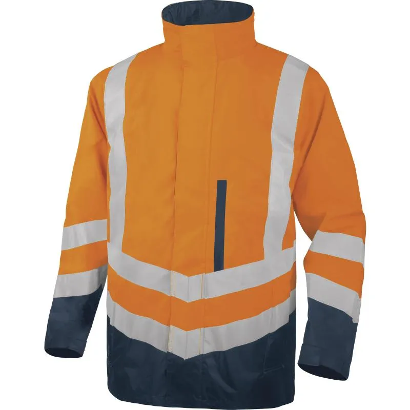 Delta Plus OPTIMUM2 Hi-Vis Orange 4 in 1 Waterproof Parka