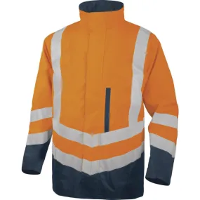 Delta Plus OPTIMUM2 Hi-Vis Orange 4 in 1 Waterproof Parka