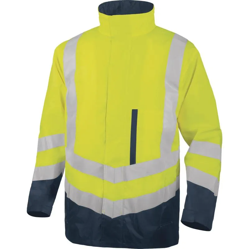 Delta Plus OPTIMUM2 Hi-Vis Yellow 4 in 1 Waterproof Parka