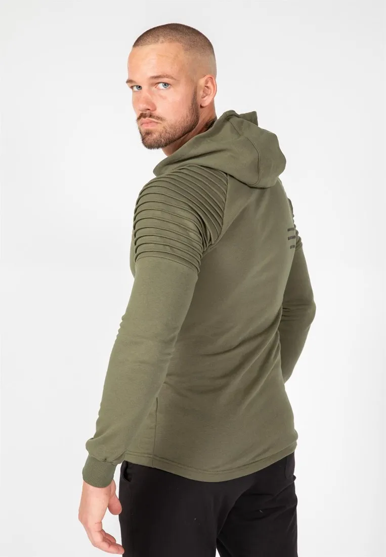 Delta Zipped Hoodie - Army Green - S Gorilla Wear