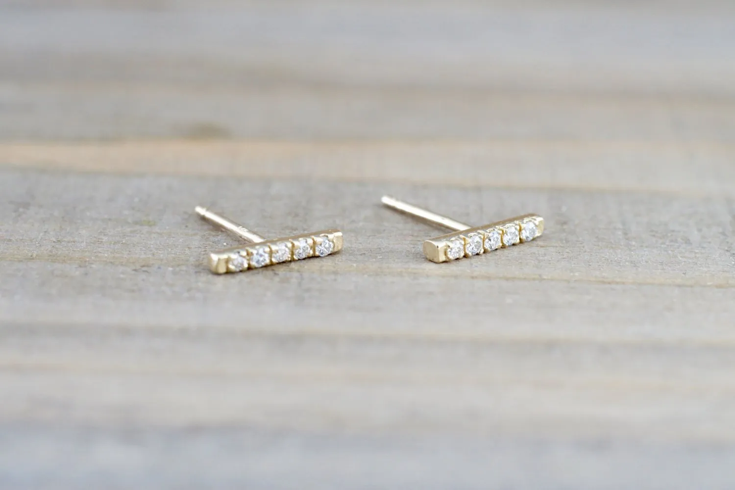 Diamond Bar Studs