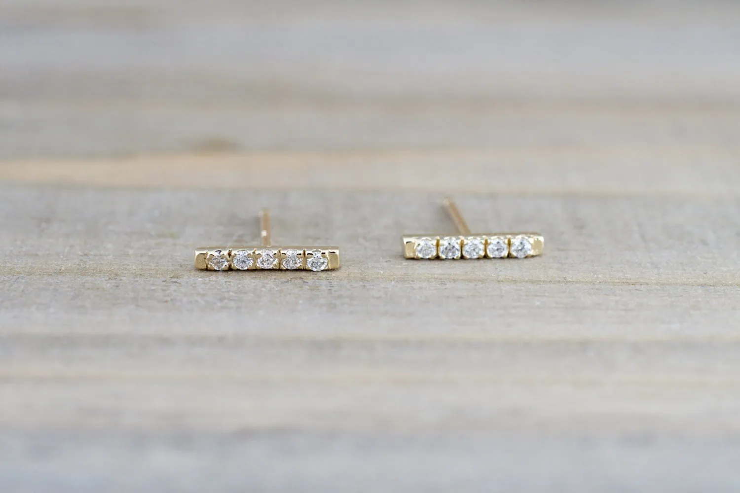 Diamond Bar Studs