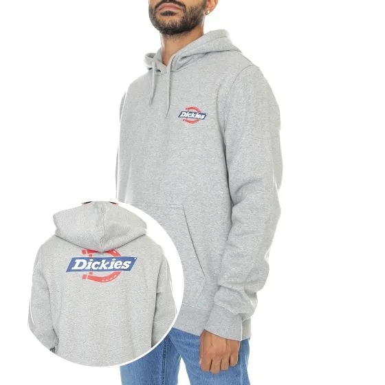 Dickies Mens Ruston Hoodie Grey Melange Sweat