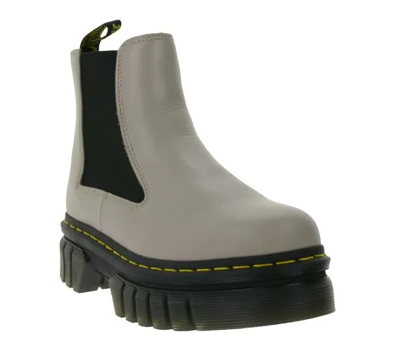 Dr. Botas altas de mujer Martens Audrick de piel auténtica, robustas botas Chelsea 27148348 topo