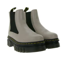 Dr. Botas altas de mujer Martens Audrick de piel auténtica, robustas botas Chelsea 27148348 topo