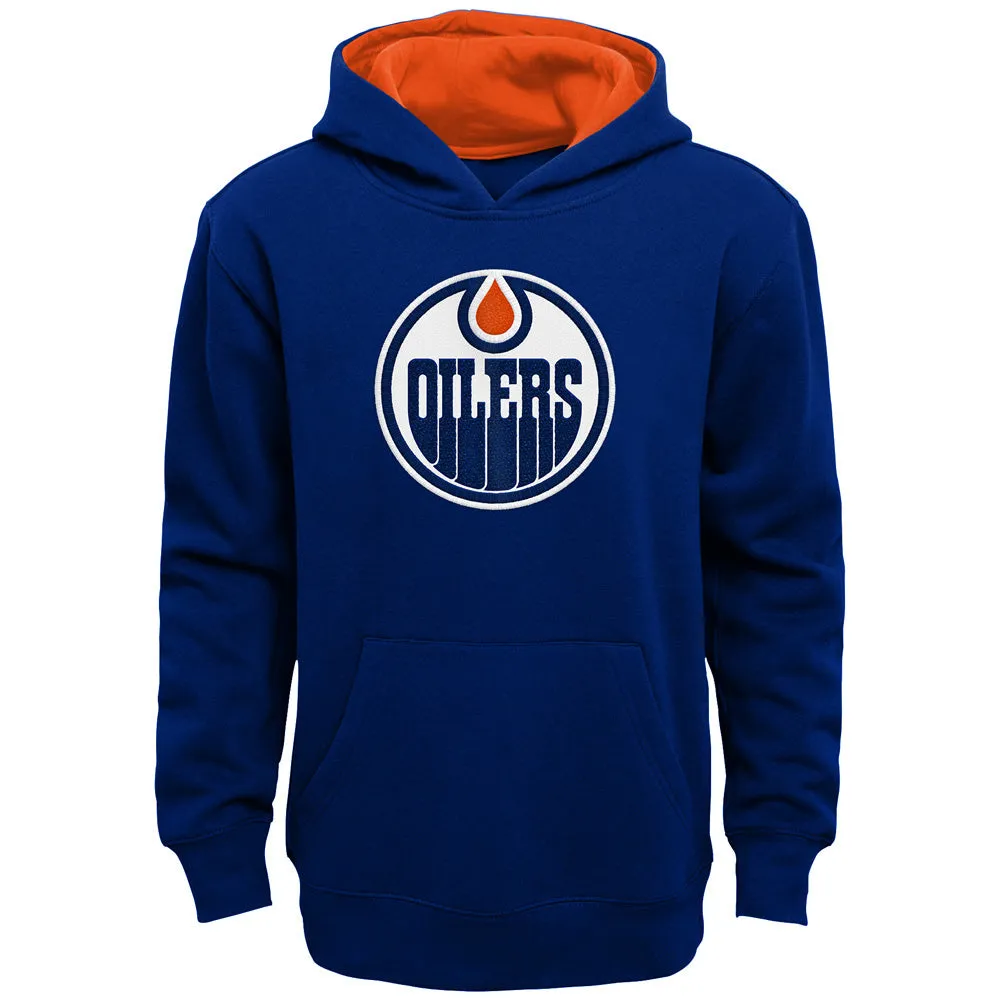 EDMONTON OILERS YOUTH PRIME PULLOVER FLEECE HOODIE