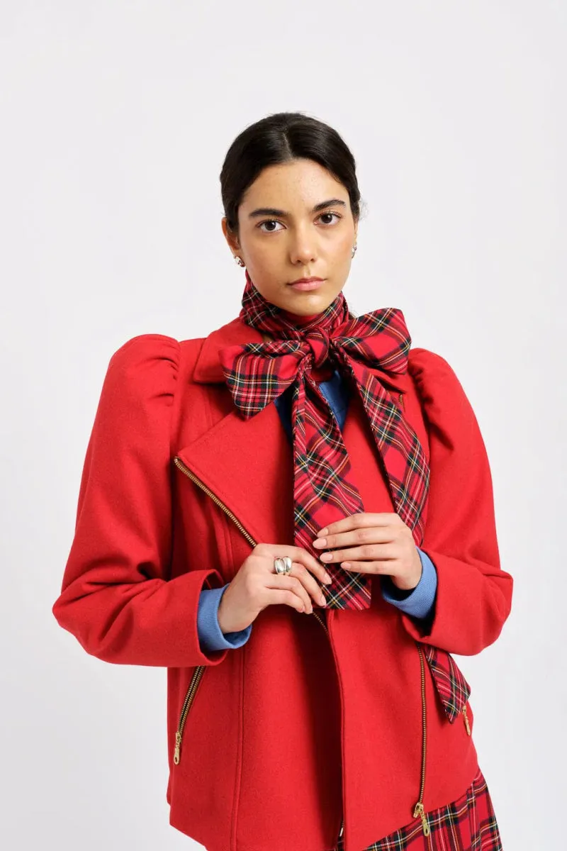 Eliza Faulkner Sienna Long Scarf (Red Plaid)