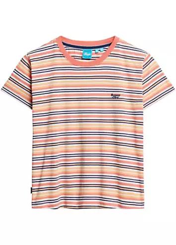 Essential Stripe Short Sleeve T-Shirt by Superdry | Look Again