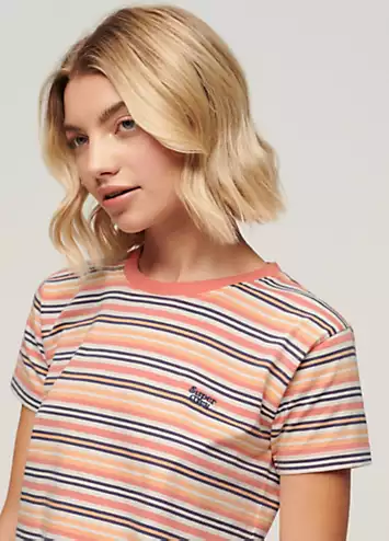 Essential Stripe Short Sleeve T-Shirt by Superdry | Look Again