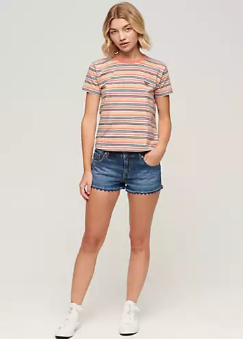 Essential Stripe Short Sleeve T-Shirt by Superdry | Look Again