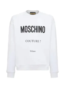 Felpe Moschino Couture donna 070190528A1001 bianca PE22