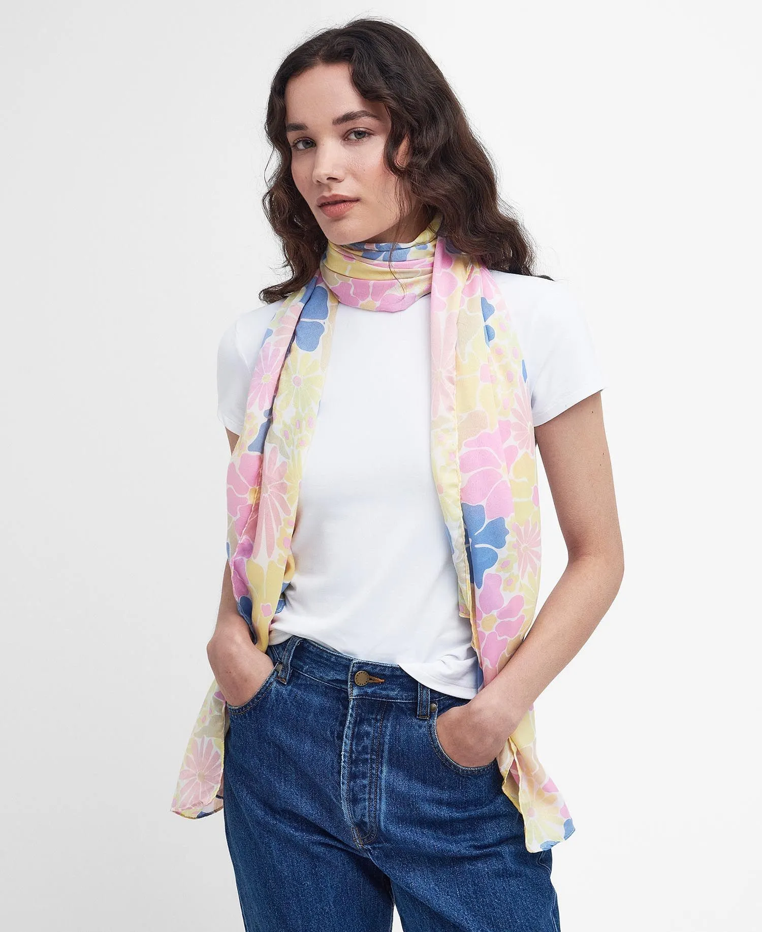  Floral Scarf     