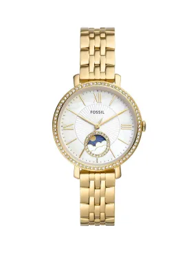 Fossil Jacqueline Sun Moon Multifunction Gold-Tone Stainless Steel Watch