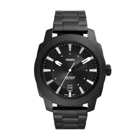 Fossil Machine Three-Hand Date Stainless Steel Watch - FS5971