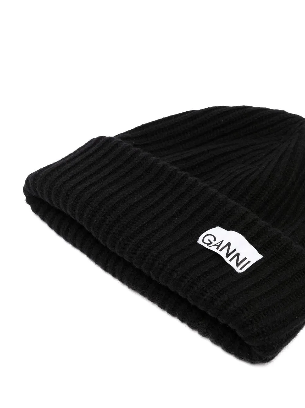 GANNI    Ganni Logo Wool Beanie