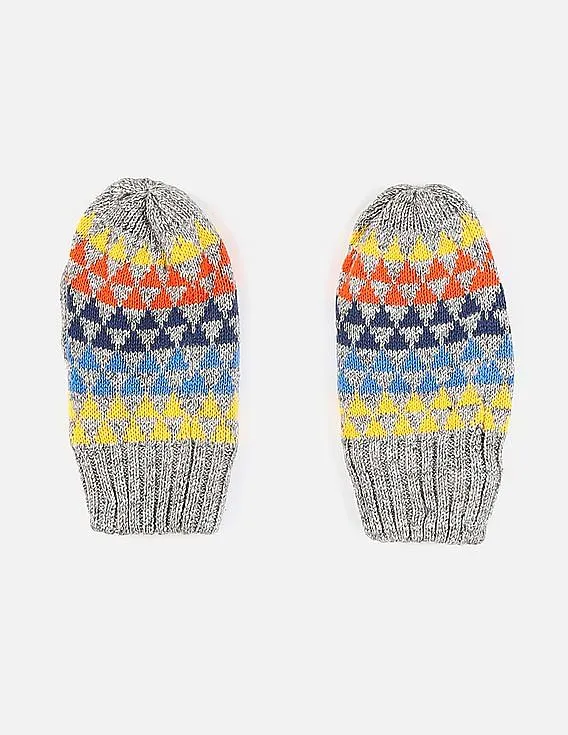 GAP Boys Grey Prism Mittens