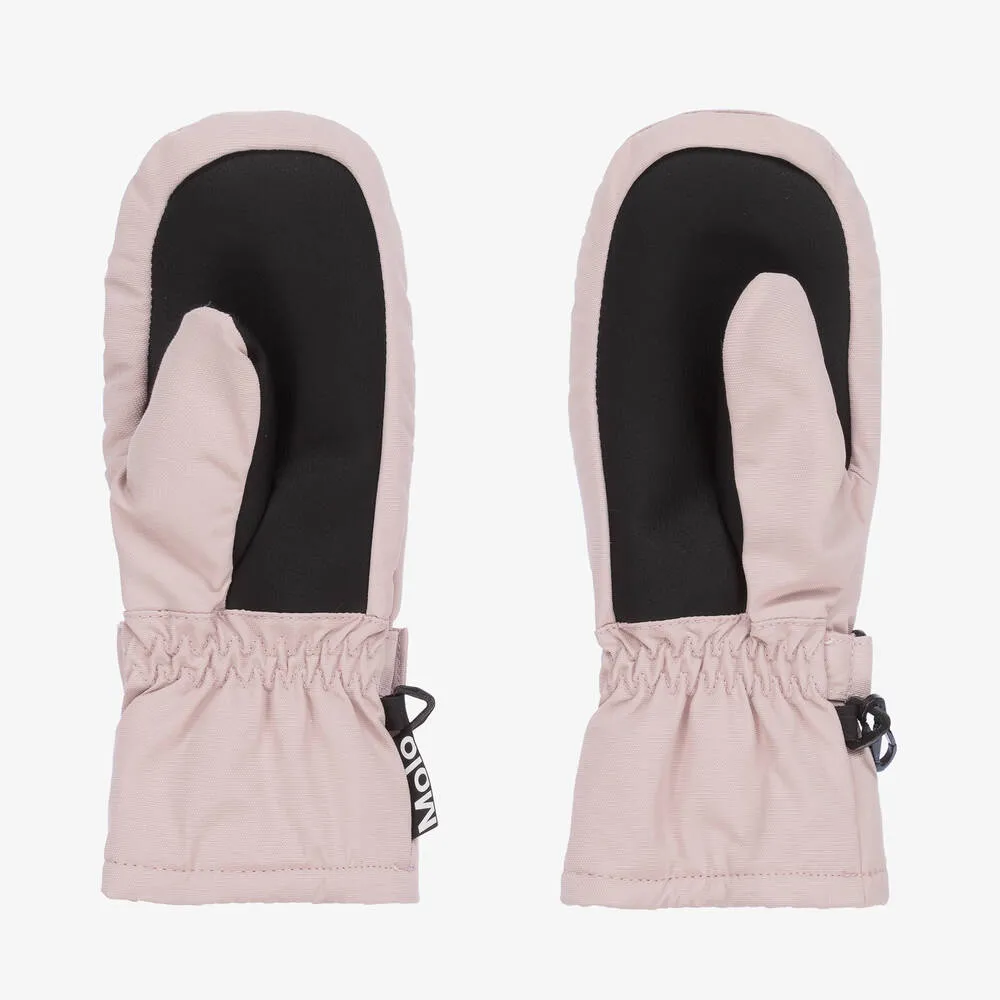 Girls Pink Ski Mittens