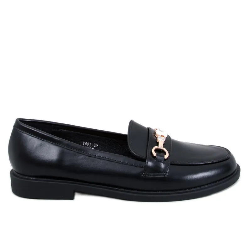 Gracess Black teddy bear moccasins