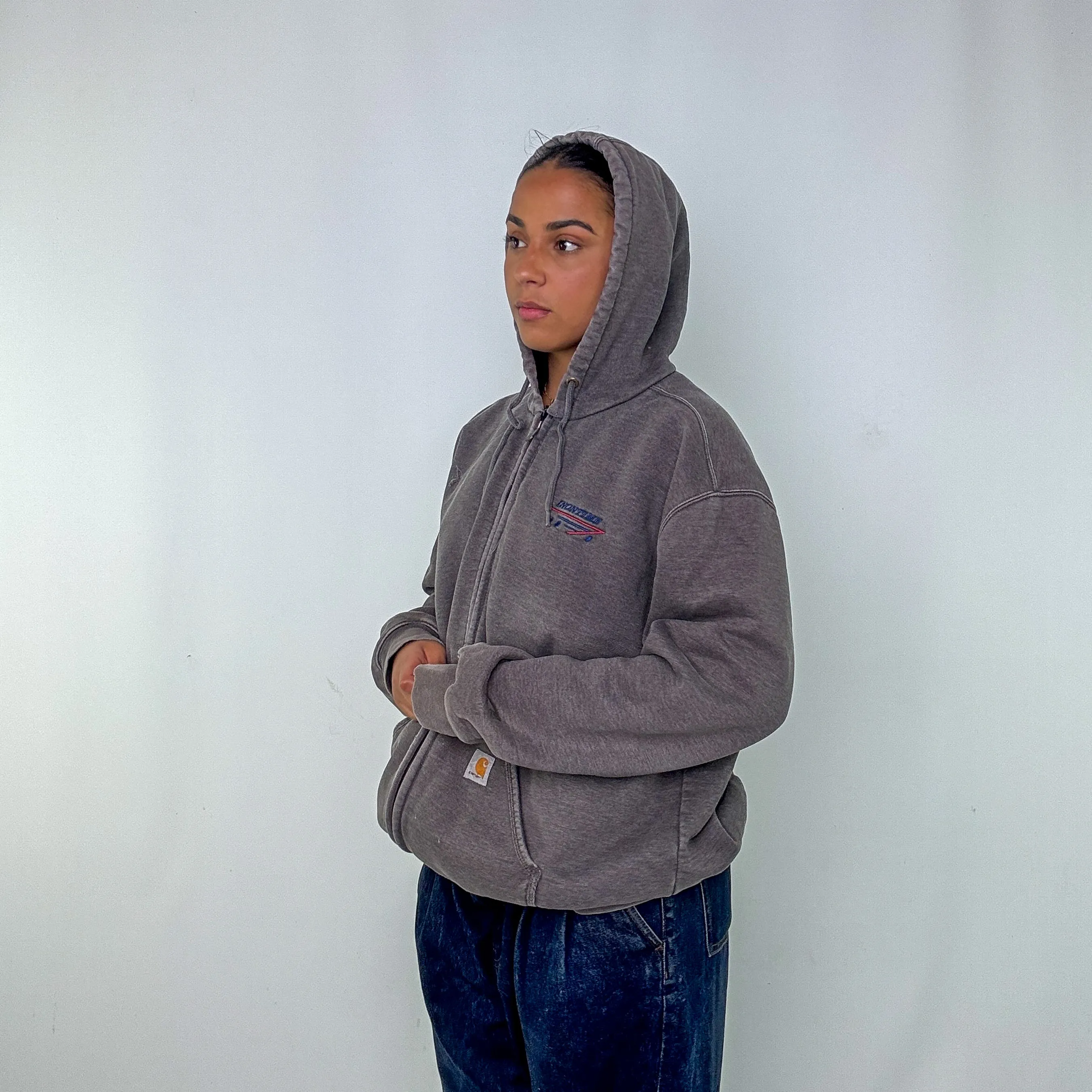 Grey y2ks Carhartt Hoodie (L)