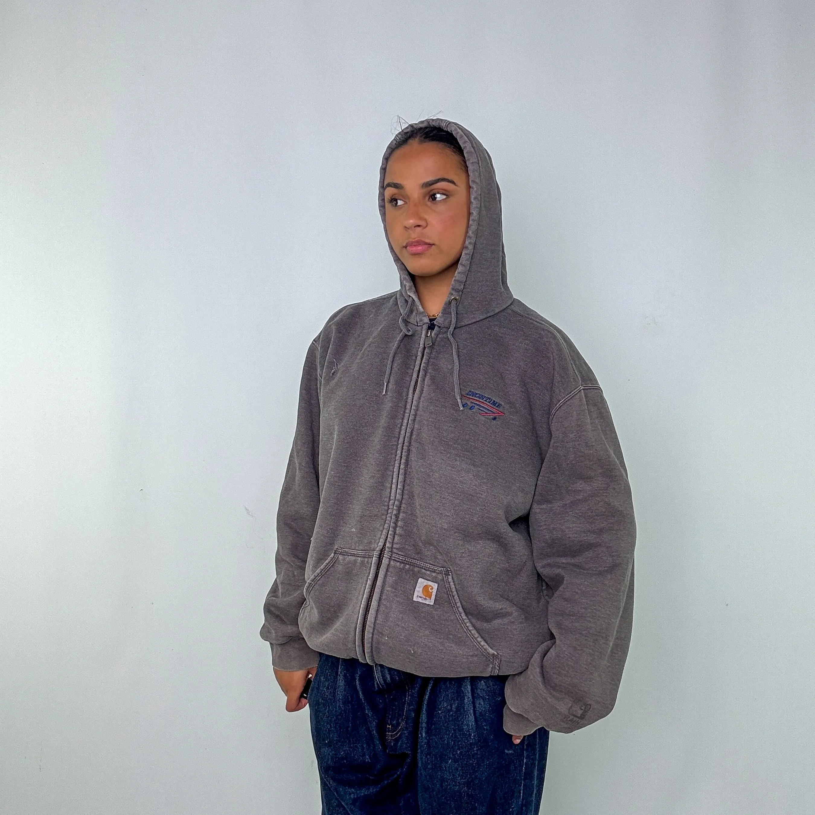 Grey y2ks Carhartt Hoodie (L)