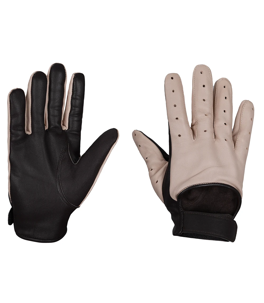 Harrison Men's Beige Leather Gloves