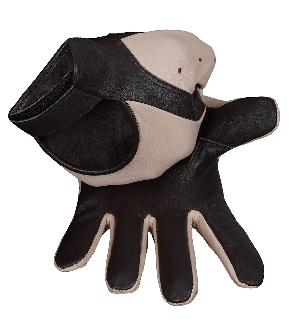 Harrison Men's Beige Leather Gloves