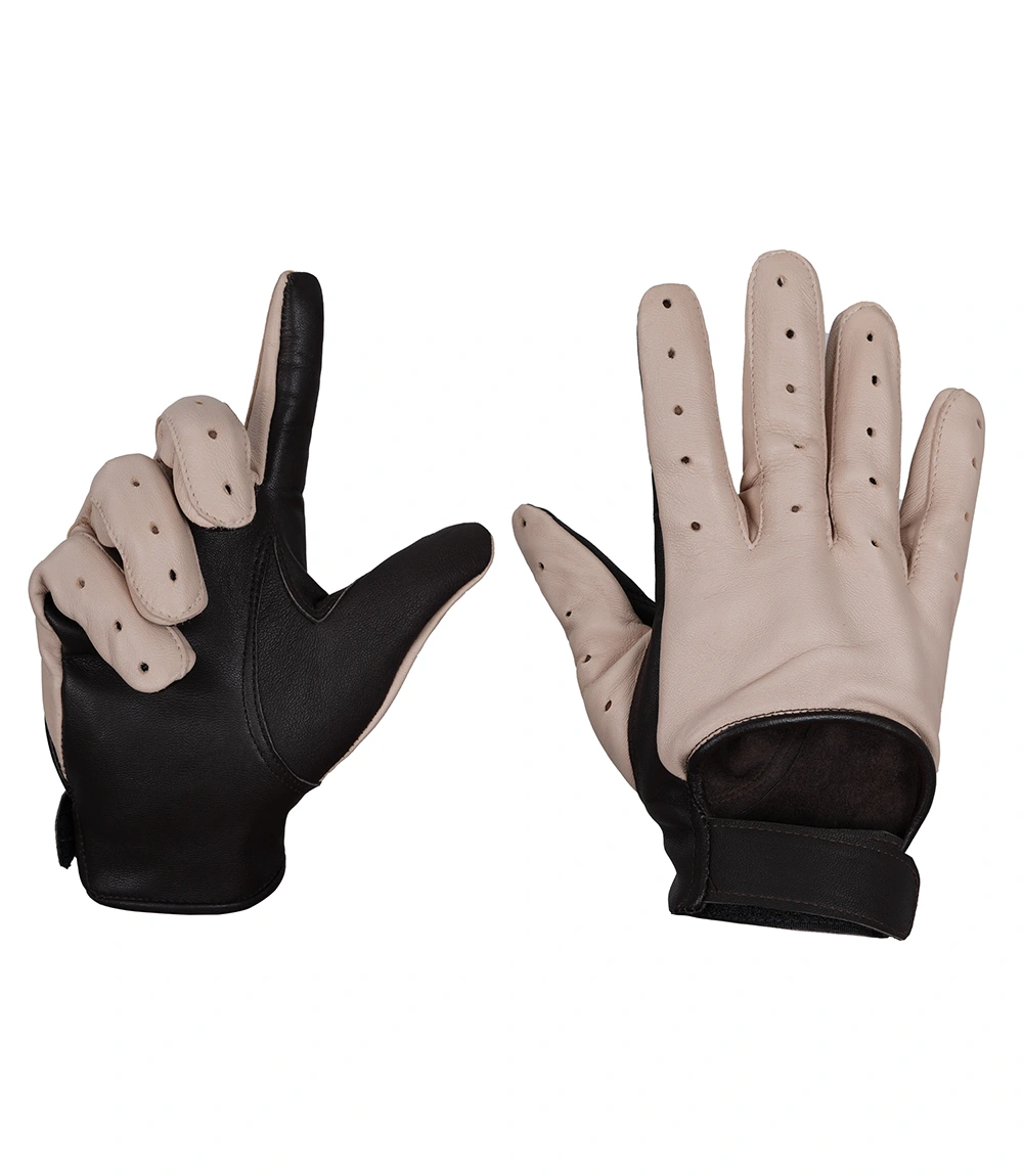 Harrison Men's Beige Leather Gloves