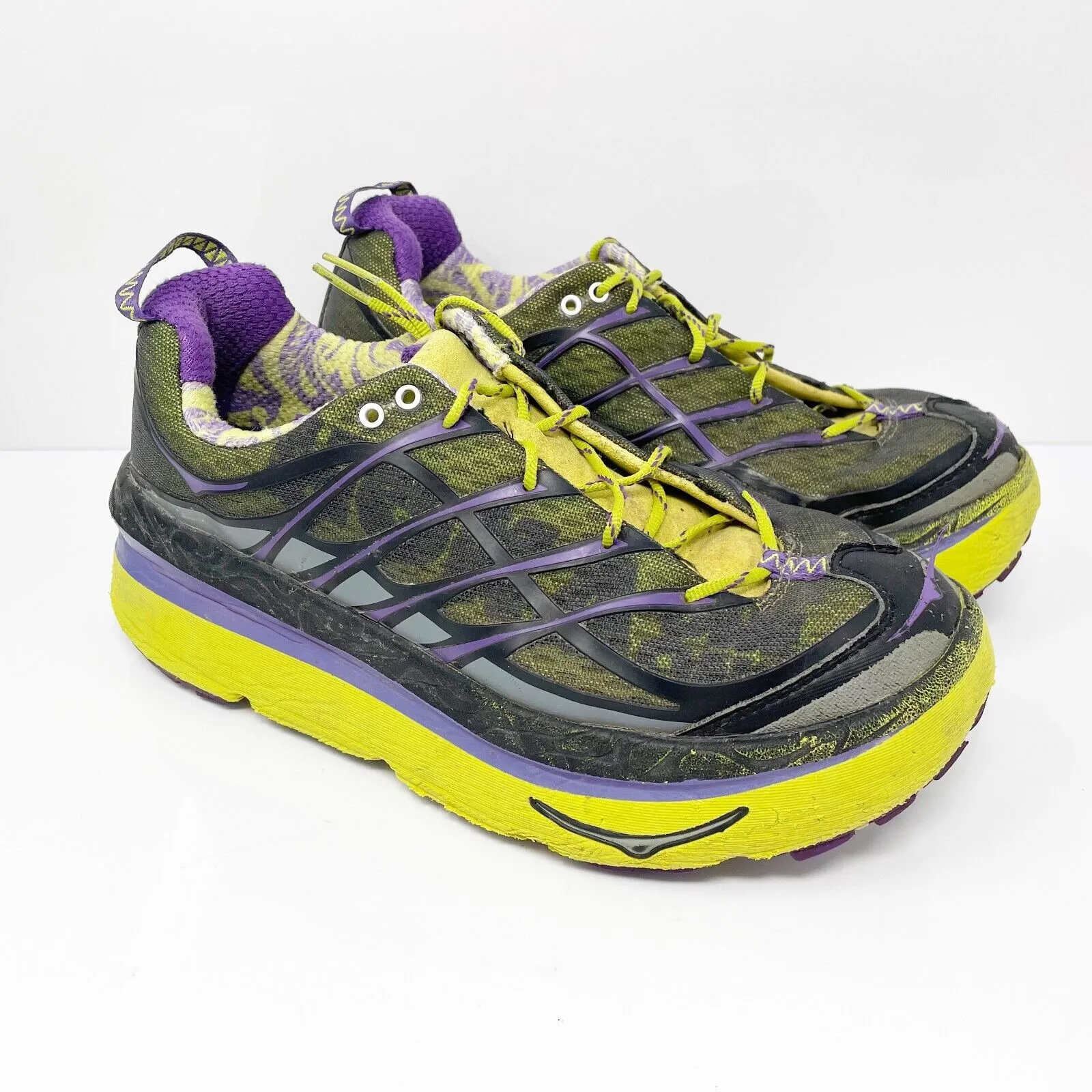 Hoka One One Womens Mafate 3 20109 029 LANP Green Casual Shoes Sneakers Size 9.5