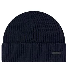 HUGO BOSS 'Umarino' Knitted Beanie Dark Blue