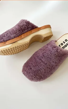 Icelandic Shearling clogs - Mauve