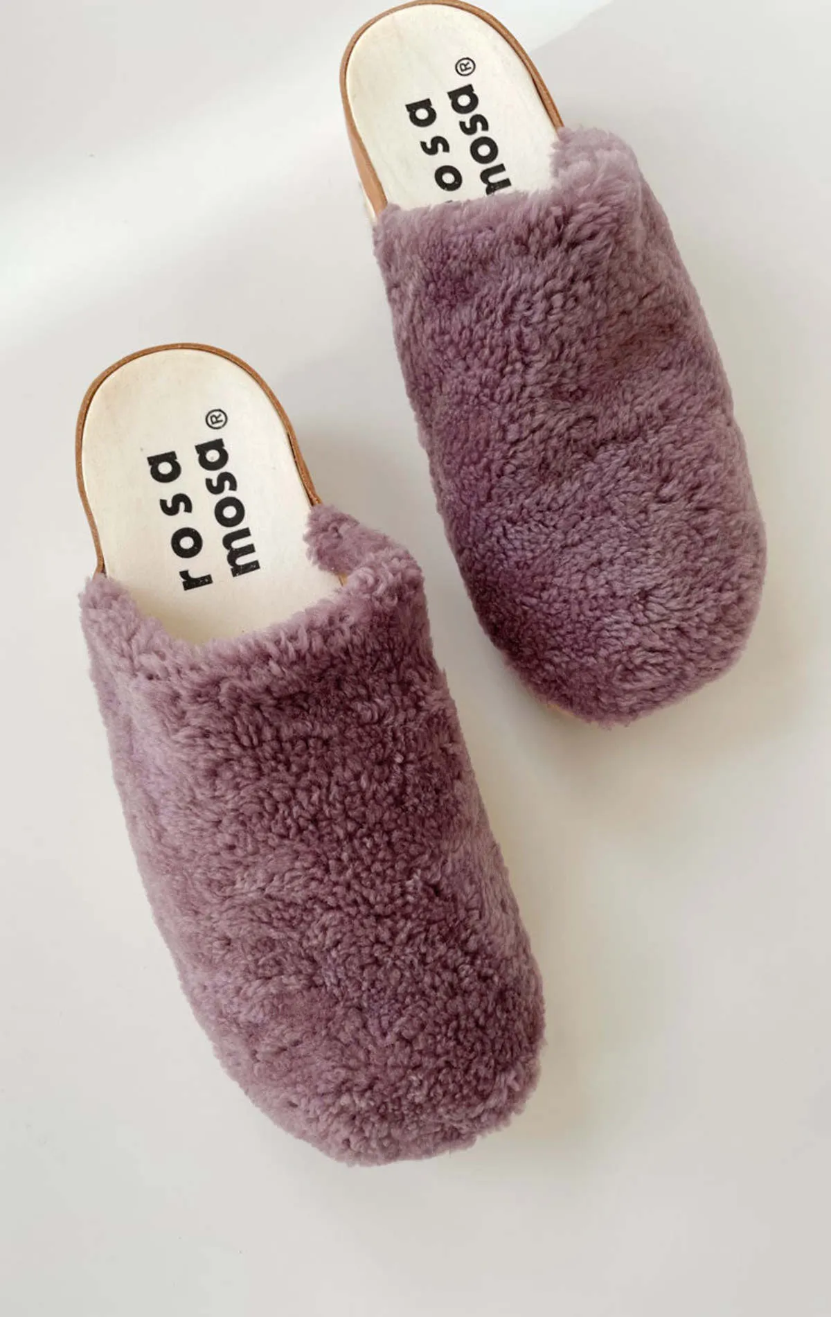 Icelandic Shearling clogs - Mauve