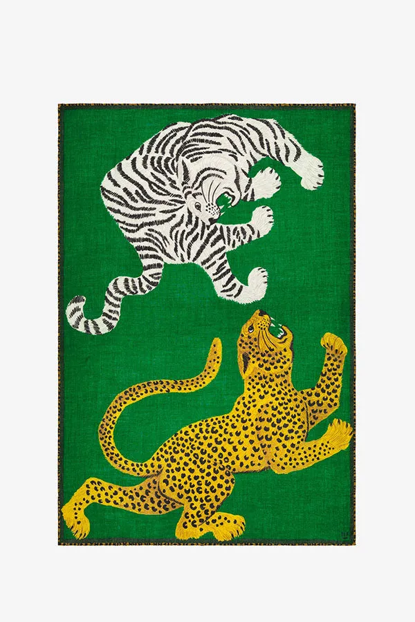 Inoui Editions CHATOU EMERALD WOOL SCARF