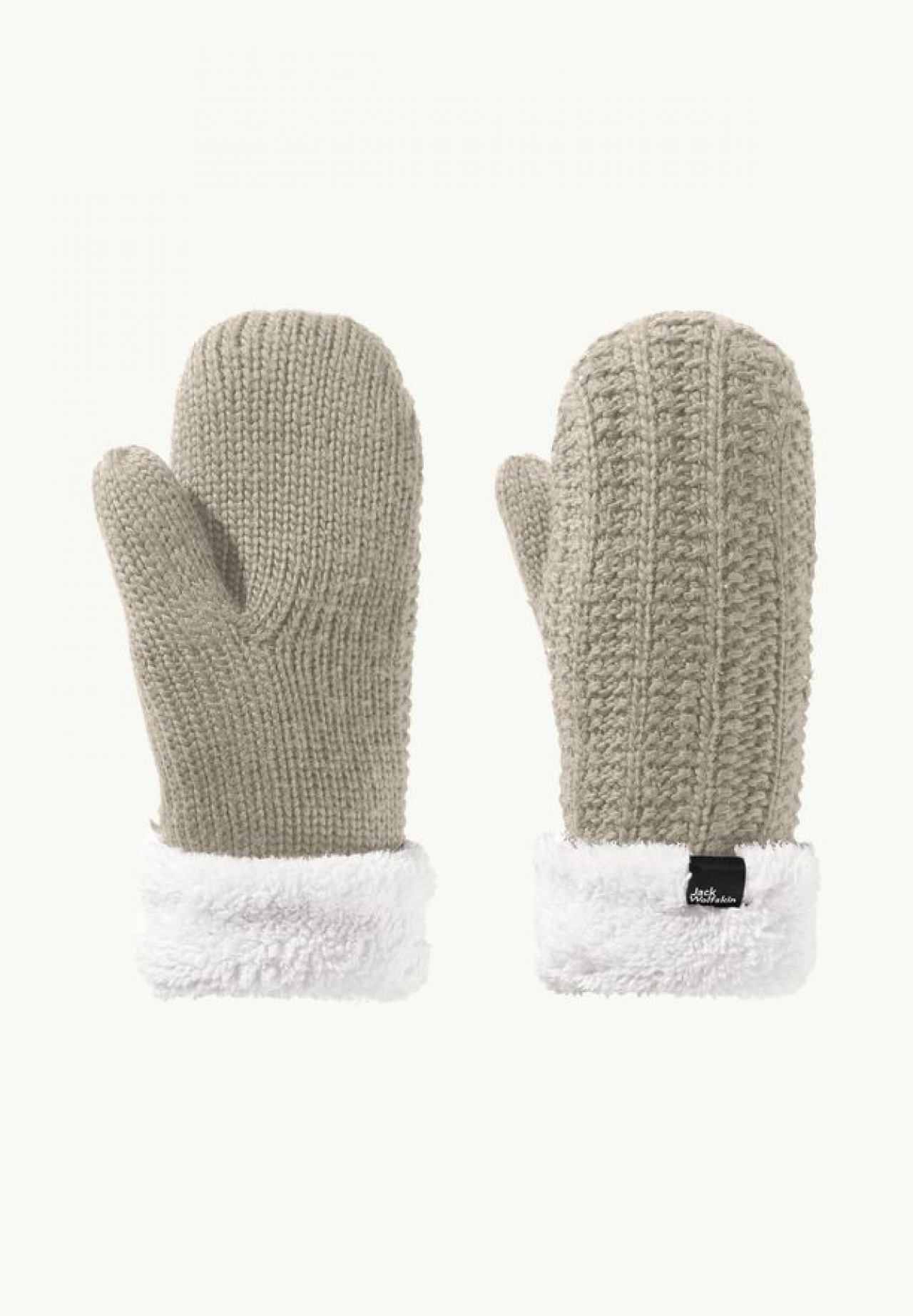 Jack Wolfskin Highloft Knit Mitten Grey