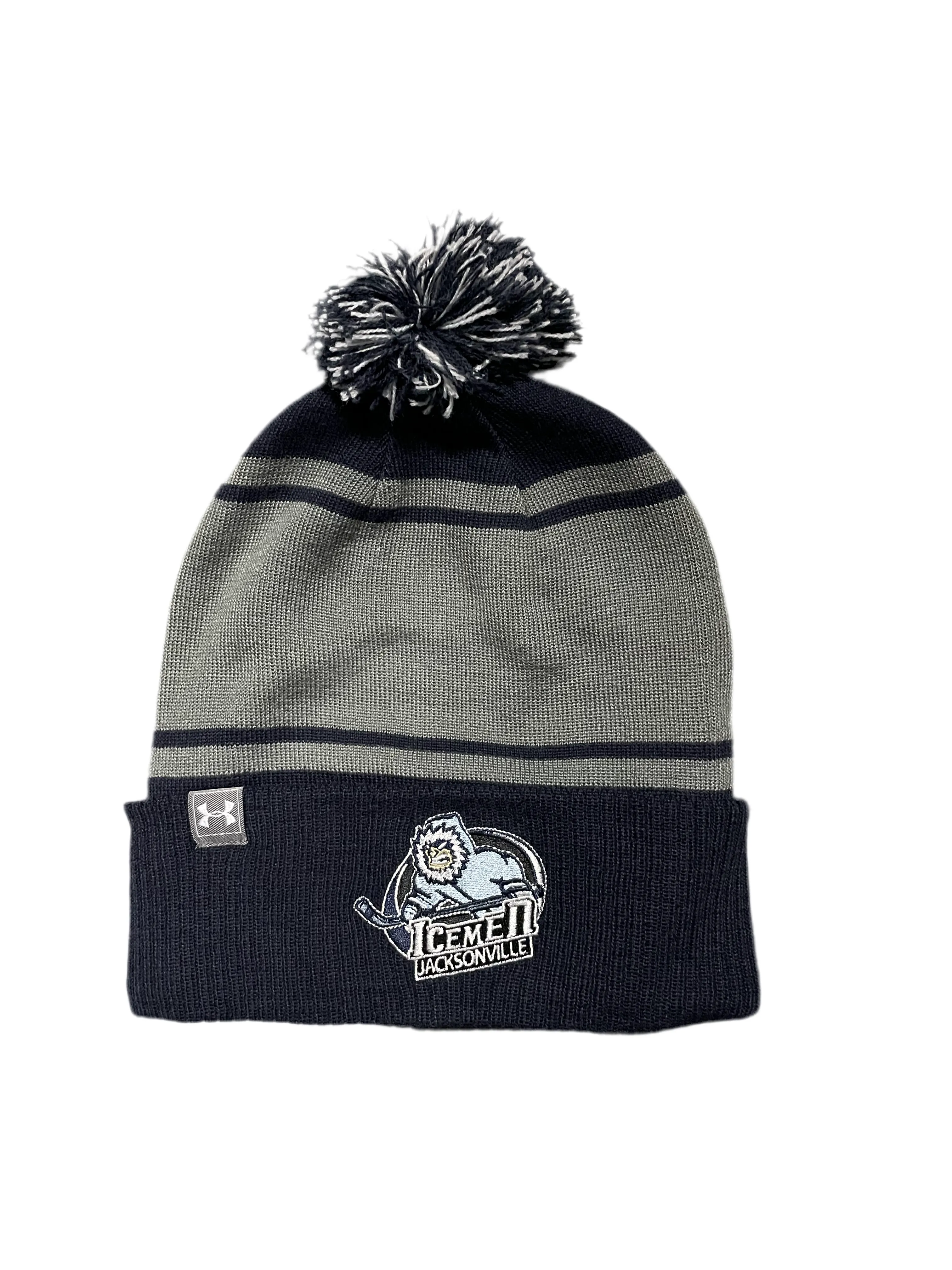 Jacksonville Icemen Under Armour Grey/Navy Beanie