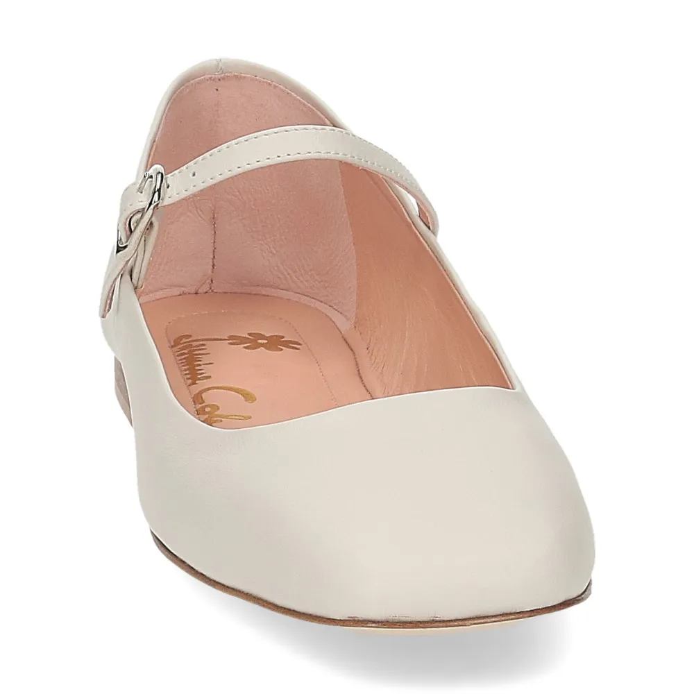 Jasmine Cole Ballerina 2305 pelle bianca - Al Siletto | Al Siletto