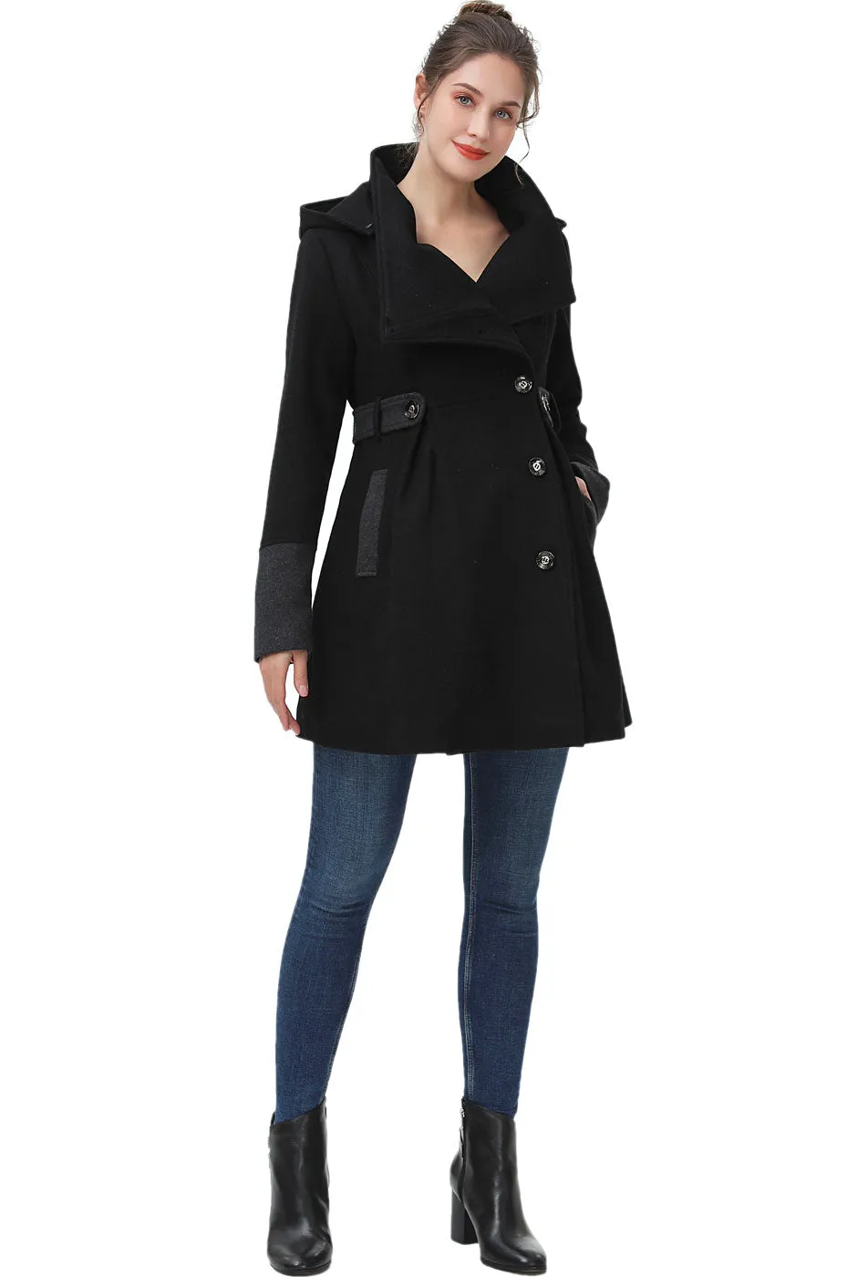 Kimi + Kai Maternity Harper Wool Coat