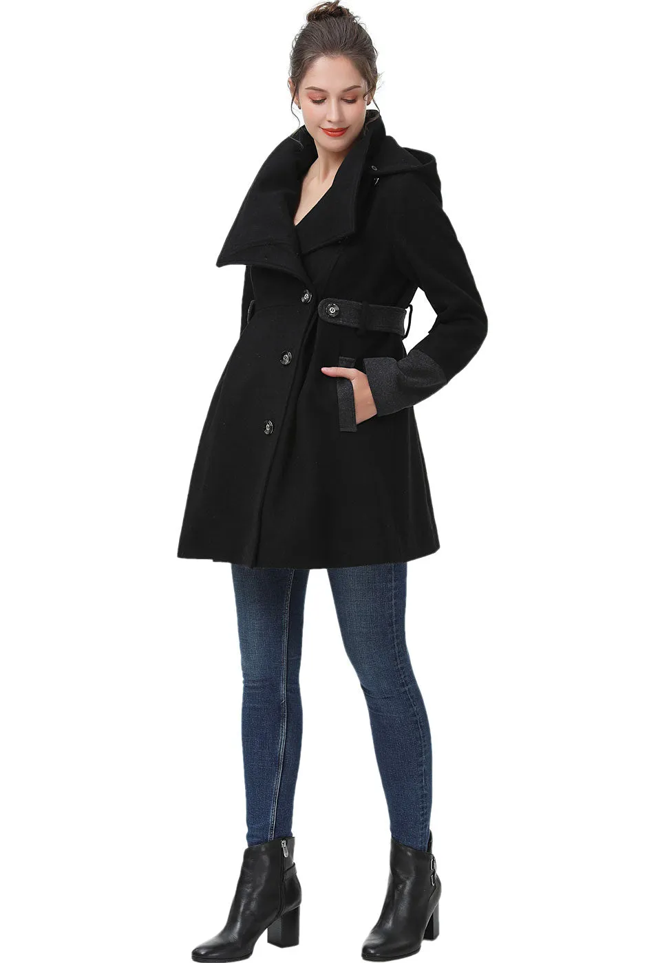 Kimi + Kai Maternity Harper Wool Coat