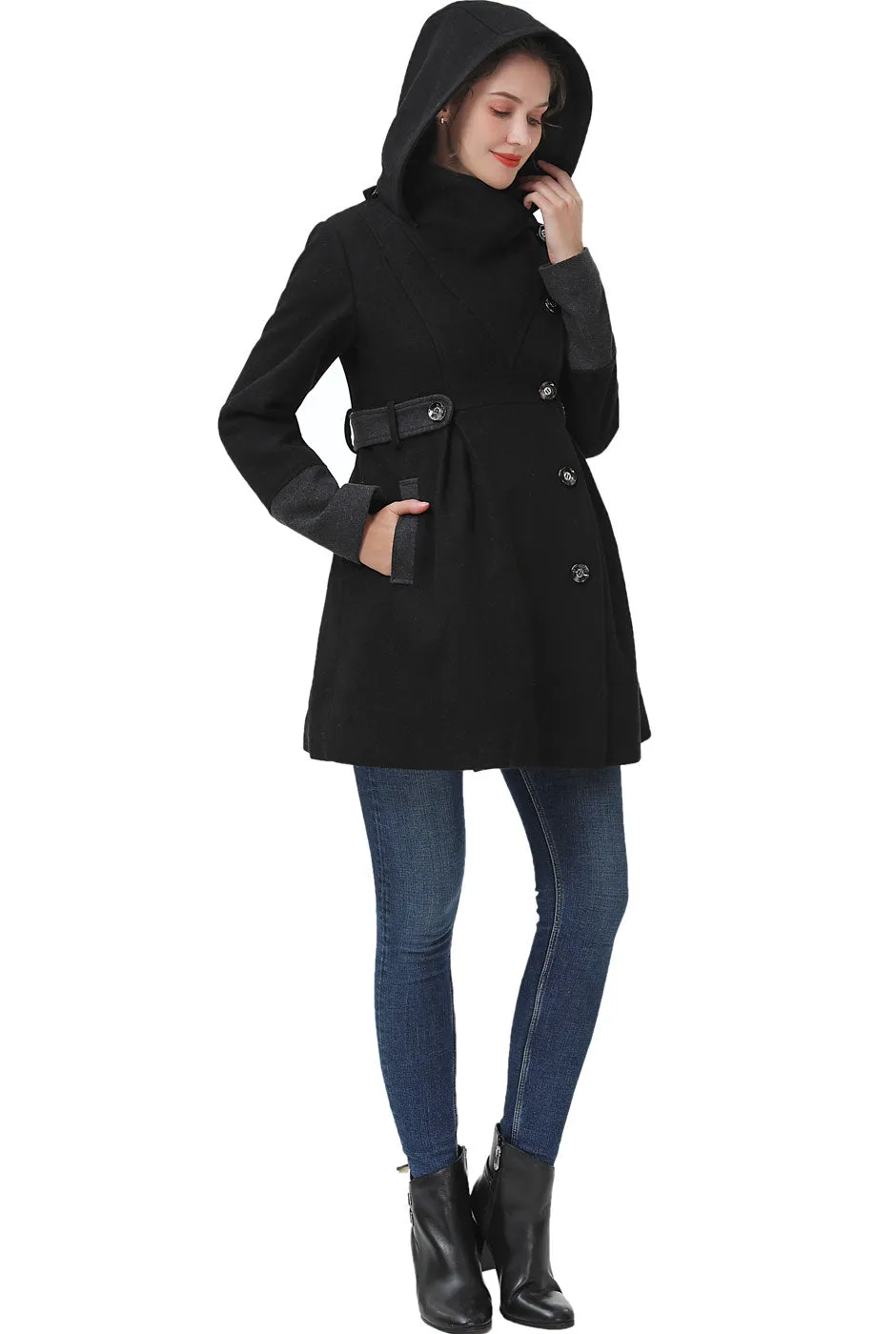 Kimi + Kai Maternity Harper Wool Coat