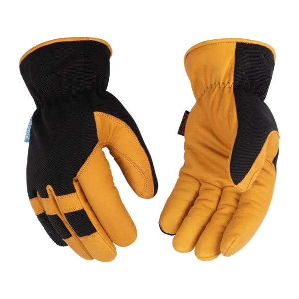 Kinco KincoPro™ HydroFlector™ Lined Water-Resistant Premium Grain Buffalo & Synthetic Hybrid Gloves