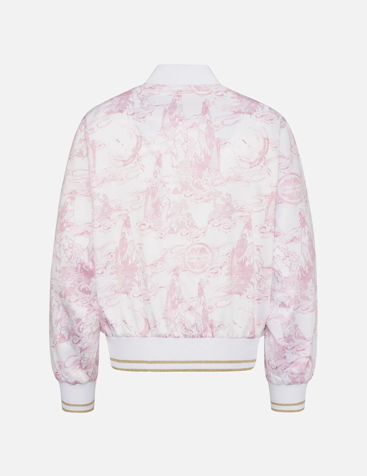 Landscape Sometsuke Print Bomber Jacket