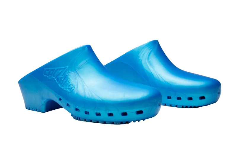 LIMITED EDITION - Calzuro Classic clogs without Upper Holes - Metal Turquoise