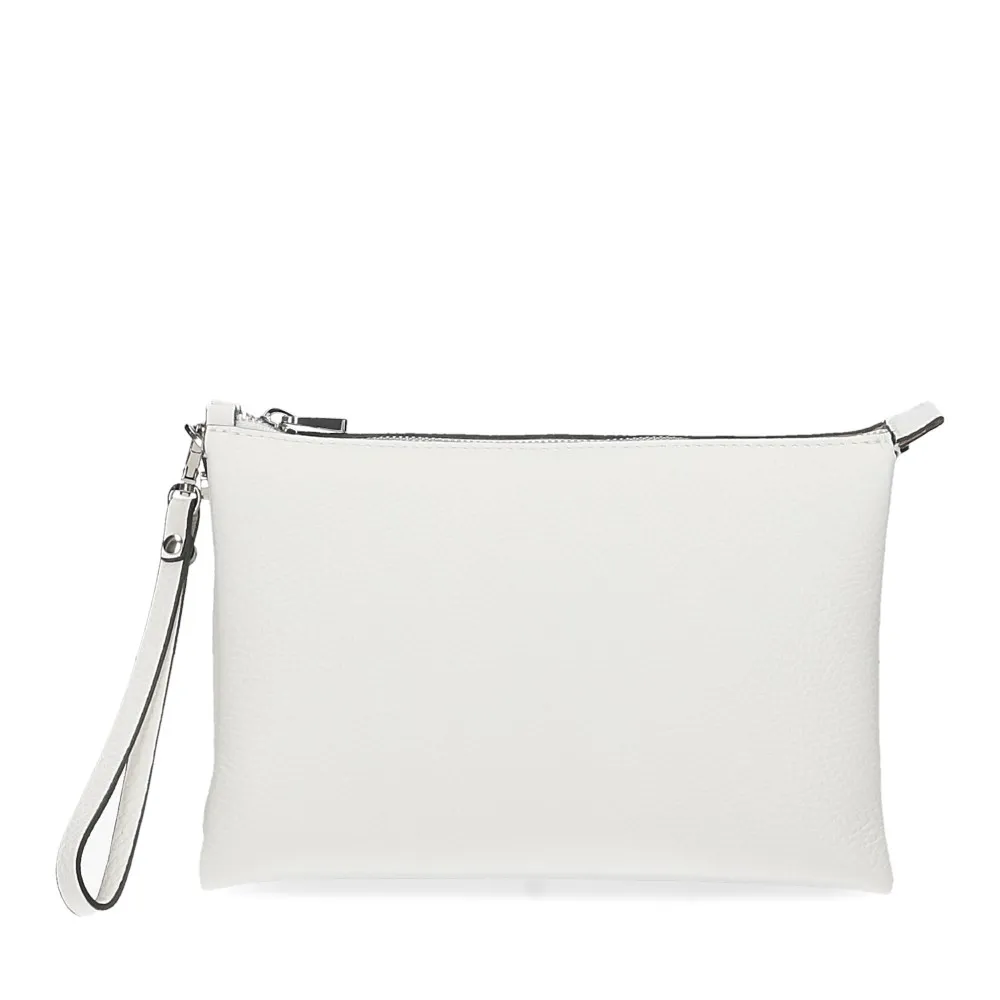 Loristella borsa pochette Lily 2525 pelle bianca - Al Siletto | Al Siletto