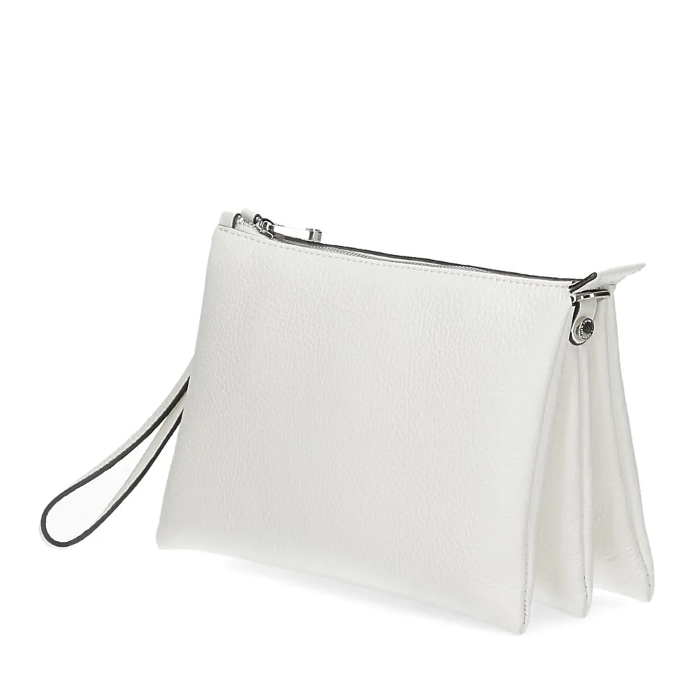 Loristella borsa pochette Lily 2525 pelle bianca - Al Siletto | Al Siletto